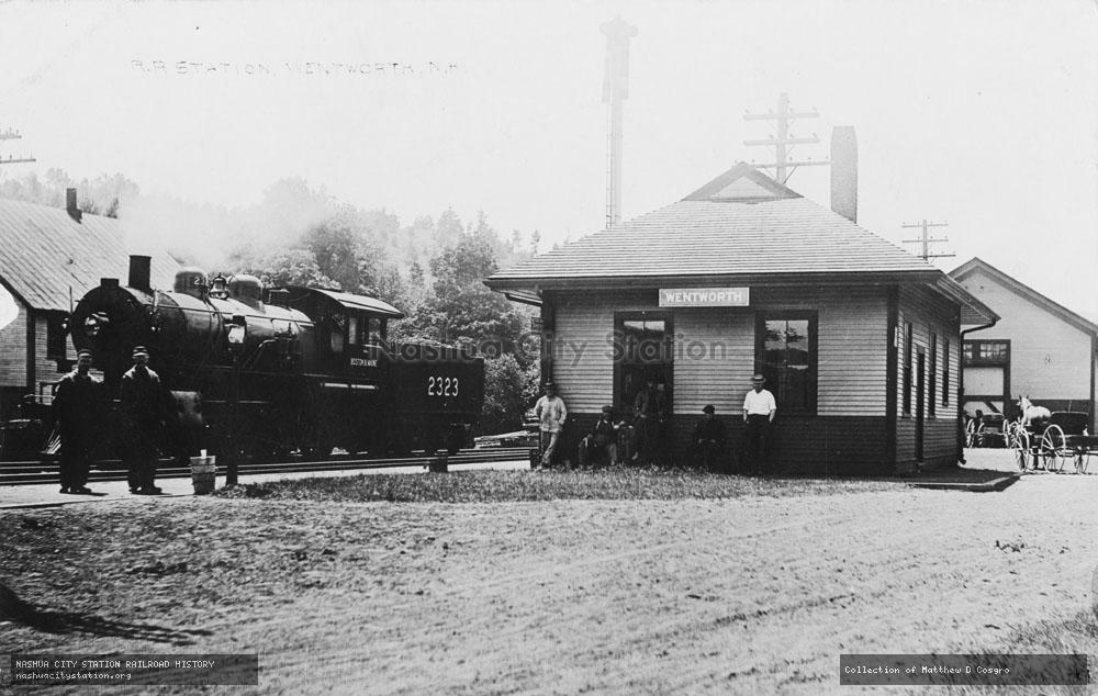 Postcard: Railroad Station, Wentworth, New Hampshire